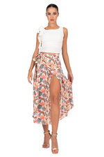 Load image into Gallery viewer, Tropical Pastel Wrap Dance Skirt
