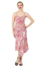 Load image into Gallery viewer, Mandala Print Twist Front Tango Crop Top