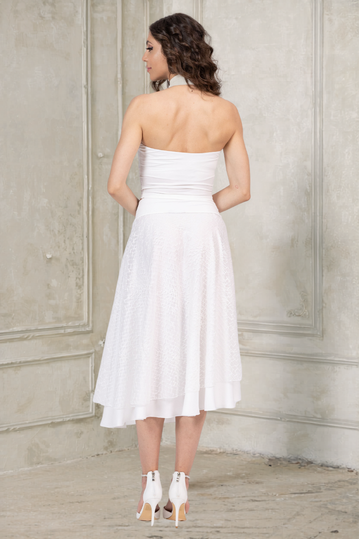 Two-Piece Bridal Tango Dance Set