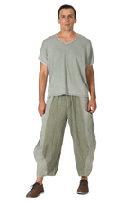 Load image into Gallery viewer, Two-Toned Linen Blend Balloon Pants
