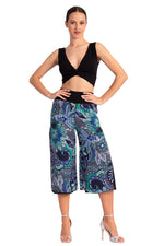 Load image into Gallery viewer, Two-layer Printed Georgette Cropped Culottes