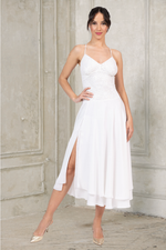 Load image into Gallery viewer, Two-layer Satin And Lace Adjustable Strap Bridal Dance Dress