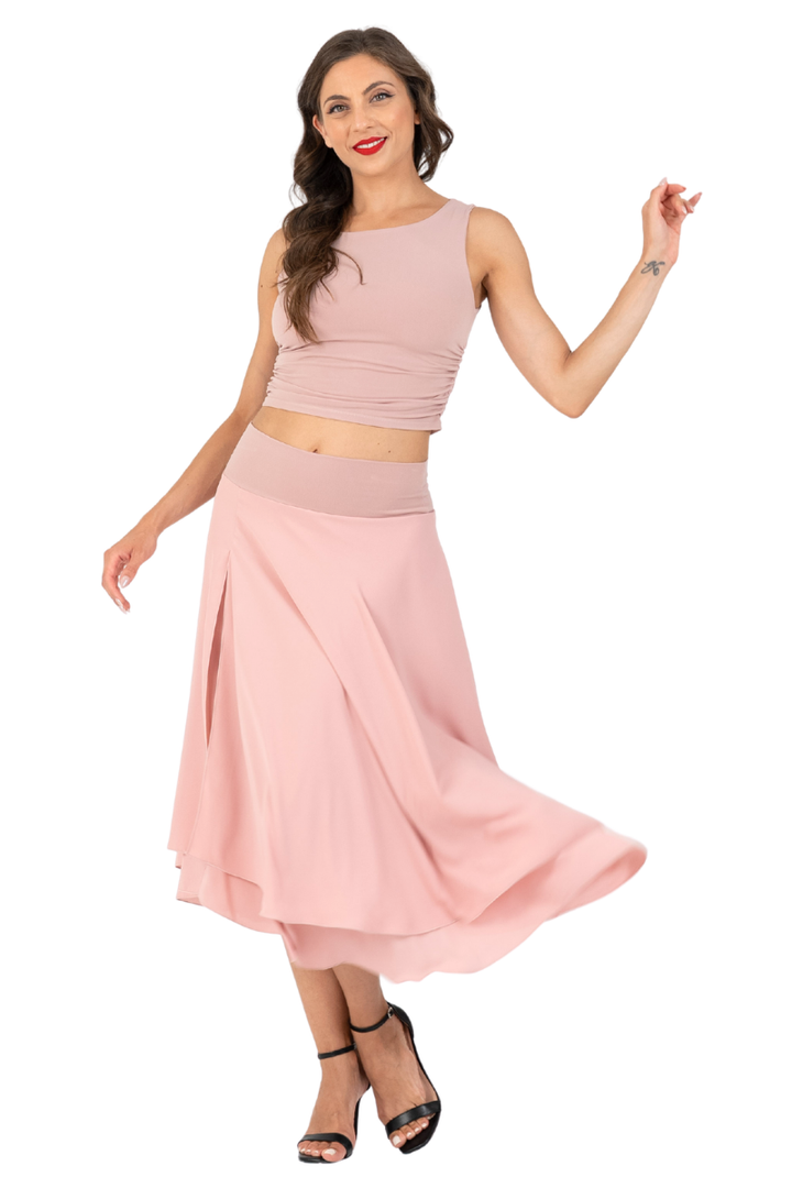 Two-layer Georgette Dance Skirt