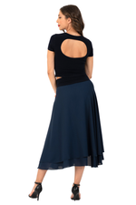 Load image into Gallery viewer, Two-layer Georgette Dance Skirt