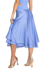 Load image into Gallery viewer, Two-layered Satin Dance Skirt
