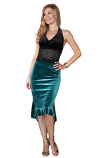 Load image into Gallery viewer, Velvet Mermaid Tango Skirt
