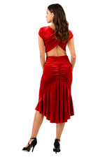 Load image into Gallery viewer, Velvet Mermaid Tango Skirt
