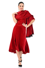 Load image into Gallery viewer, Velvet Shawl With Lace Appliqué