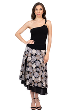 Load image into Gallery viewer, Vintage Clock Print Two-layer Skirt
