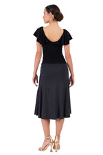 Load image into Gallery viewer, Polka Dot Flowing Skirt With Side Ruched Details