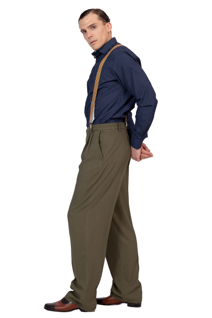 Viscose Tango Pants With Two Pleats
