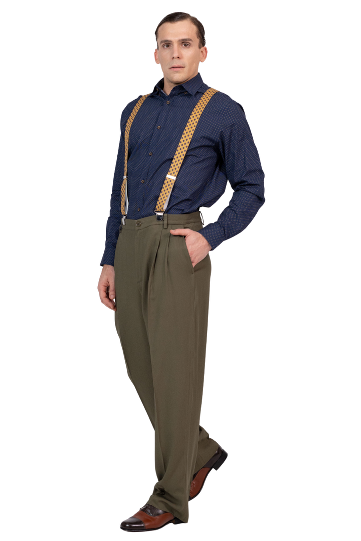 Viscose Tango Pants With Two Pleats