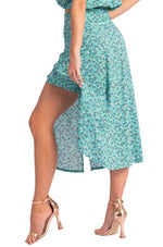 Load image into Gallery viewer, Waist Knot Veraman Floral Print Midi Skirt With Slits