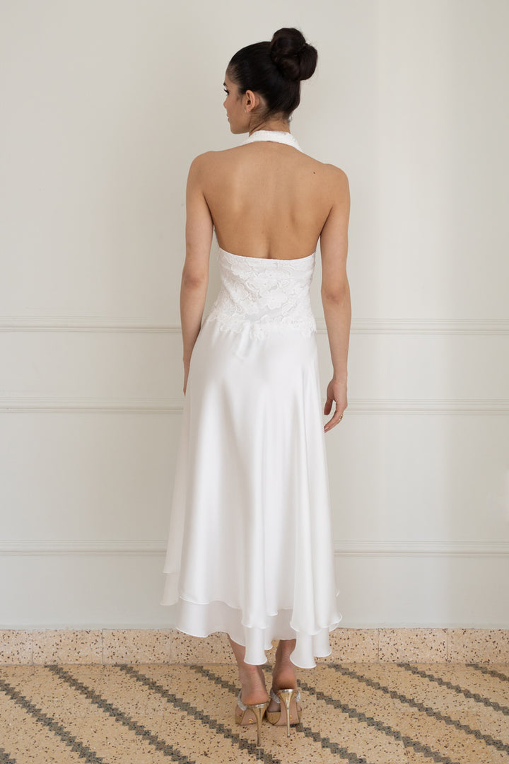Designer White Halter Dresses