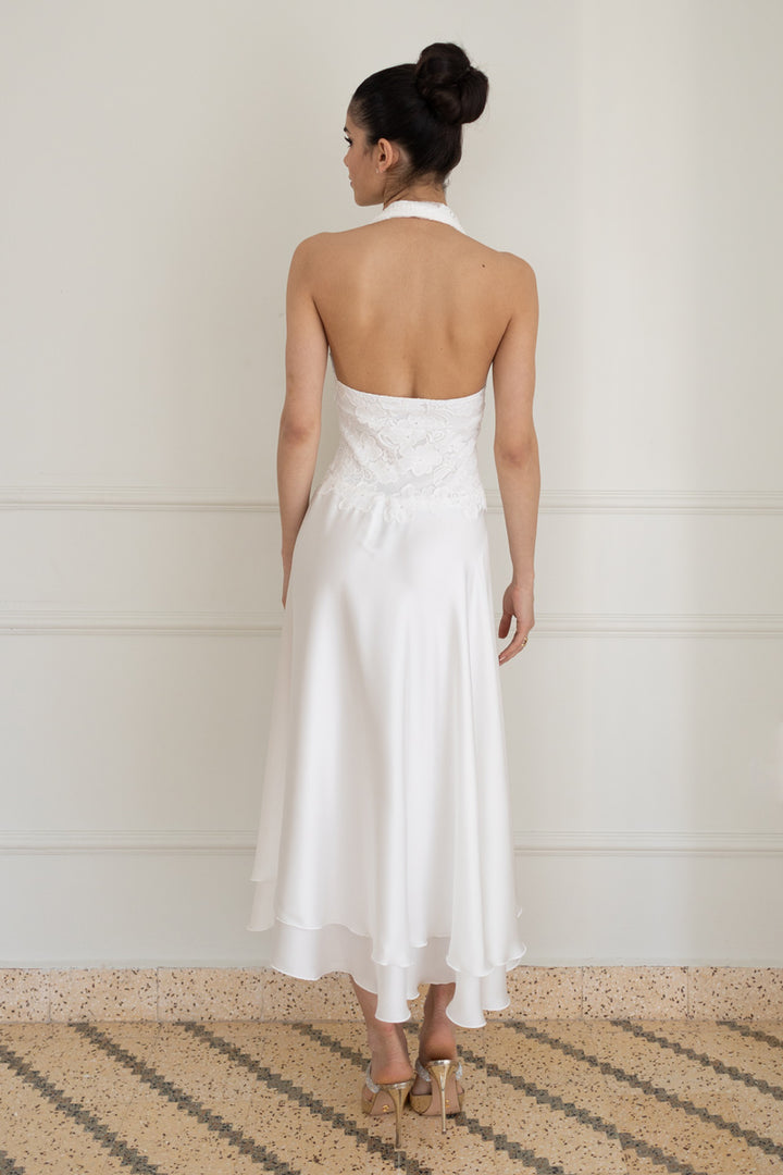 Evening Dress Dress Cocktail White Rent Warehouse Satin Halter Neck Backless Slip Dress Hirestreet Evening Dress Dress Cocktail White Rent Warehouse Satin Halter Neck Backless Slip Dress Hirestreet
