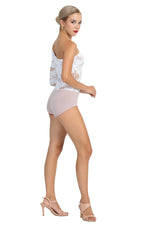 Load image into Gallery viewer, White One-Sleeve Floral Lace Bodysuit