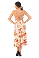 Load image into Gallery viewer, Wild Poppy Print Tango Dress With Adjustable Straps
