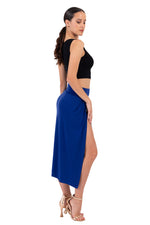 Load image into Gallery viewer, Wrap Tango Skirt With High Slit