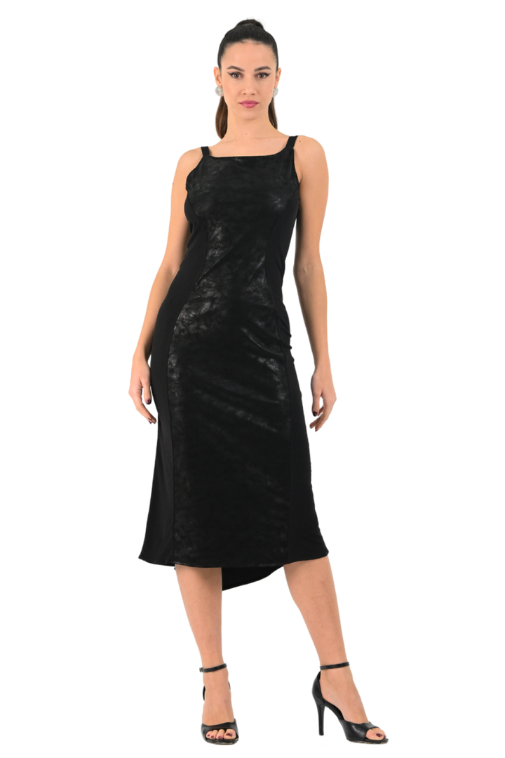 Wrap Faux Leather Hourglass Tango Dress