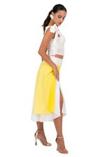 Load image into Gallery viewer, Gradient Two-layer Georgette Skirt
