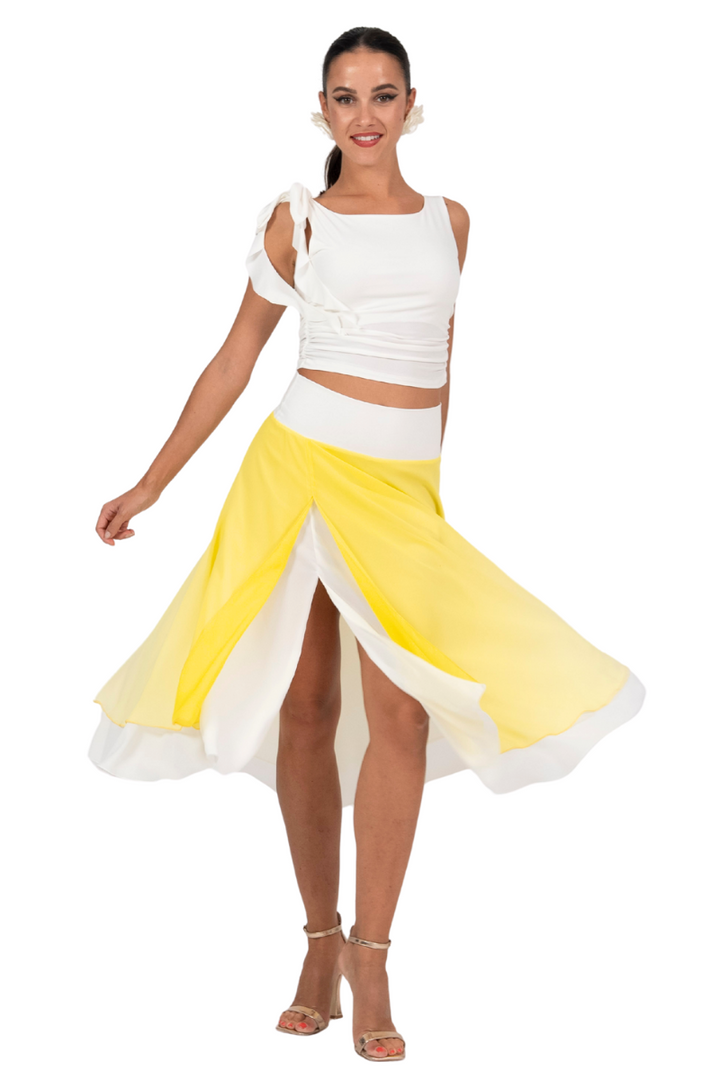 Gradient Two-layer Georgette Skirt