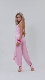 Load and play video in Gallery viewer, Baby Pink Gathered Pants