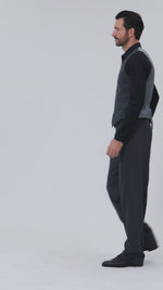 Load and play video in Gallery viewer, Grey Men&#39;s Tango Outfit