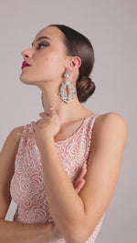 Load and play video in Gallery viewer, White Flora Tango Earrings
