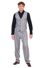 Load and play video in Gallery viewer, Check Men's Tango Pants With Three Pleats