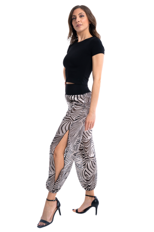 Abstract Striped Babucha Tango Pants