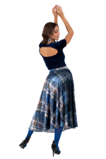 Load and play video in Gallery viewer, Cutout Back Velvet Crop Top
