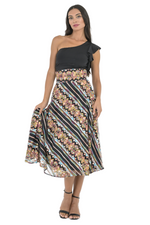 Load and play video in Gallery viewer, Ethnic Embroidered A-Line Midi Skirt
