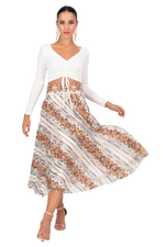 Load and play video in Gallery viewer, Ethnic Embroidered A-Line Midi Skirt
