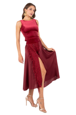 Load and play video in Gallery viewer, Velvet Sleeveless Crop Top
