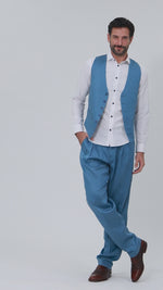 Load and play video in Gallery viewer, Indigo Blue Men&#39;s Tango Outfit
