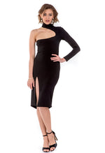 Load image into Gallery viewer, One-sleeved Tango Dress