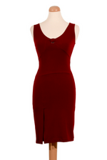 Load image into Gallery viewer, Linda Tango Dress with Bow Style Back - Burgundy
