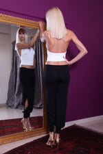 Load image into Gallery viewer, Black Babucha Tango Pants with Slits
