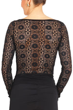 Load image into Gallery viewer, Tango Top With Lace Back And Long Sleeves