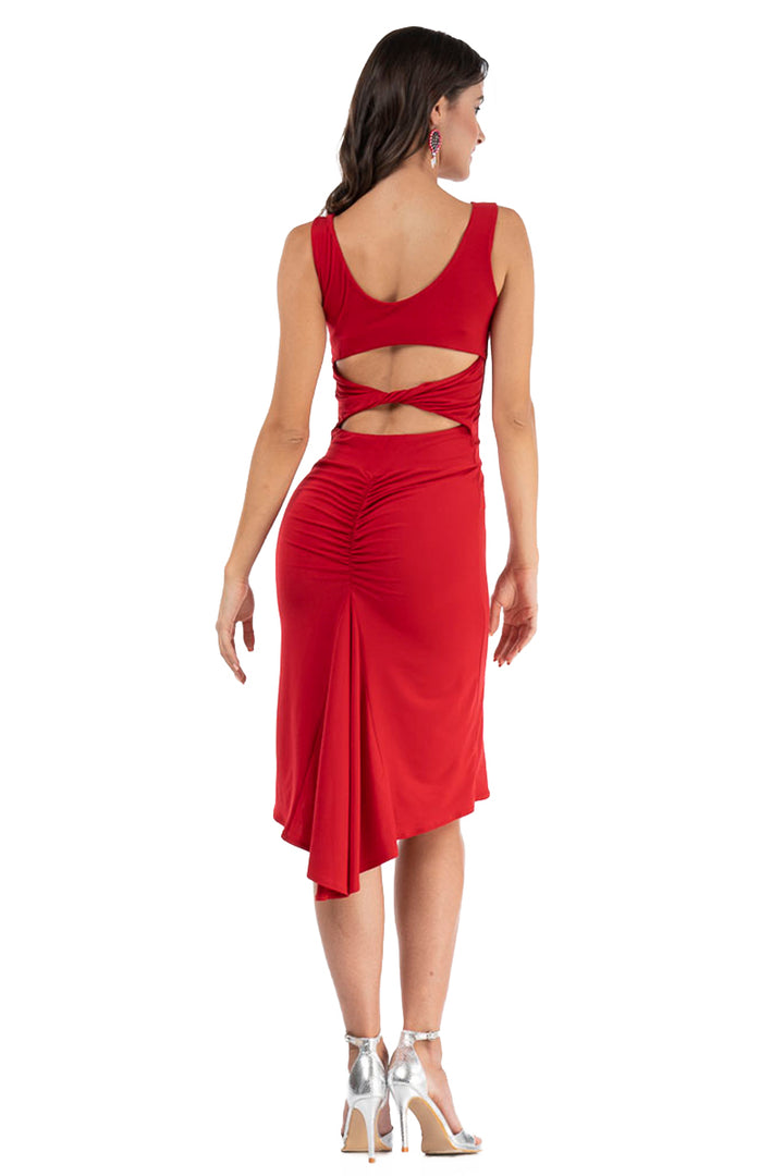 Fishtail Tango Dress With Twisted Back