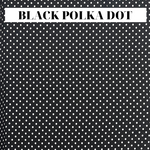 Load image into Gallery viewer, black polka dot viscose