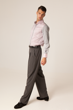 Load image into Gallery viewer, Gray Tango Pants With Three Pleats