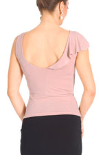 Load image into Gallery viewer, Nude Pink Jersey Tango Top with Ruffles