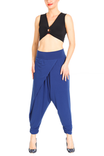 Load image into Gallery viewer, Modern harem style tango pants with wrap front - Electric blue