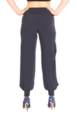 Load image into Gallery viewer, Gray Babucha Tango Pants with Slits