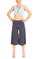 Load image into Gallery viewer, Gray Cropped Culottes