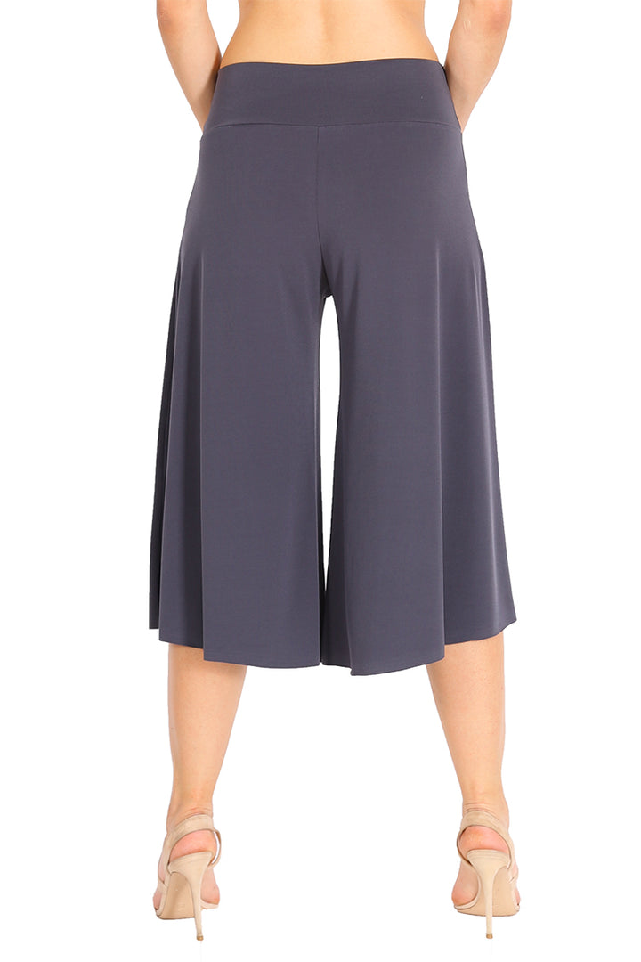 Gray Cropped Culottes
