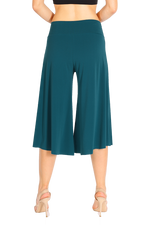 Load image into Gallery viewer, Petrol Blue Cropped Culottes
