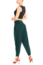 Load image into Gallery viewer, Harem Style Tango Pants with Pleated Front - Forest green