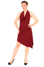 Load image into Gallery viewer, Burgundy Mini Dance Dress
